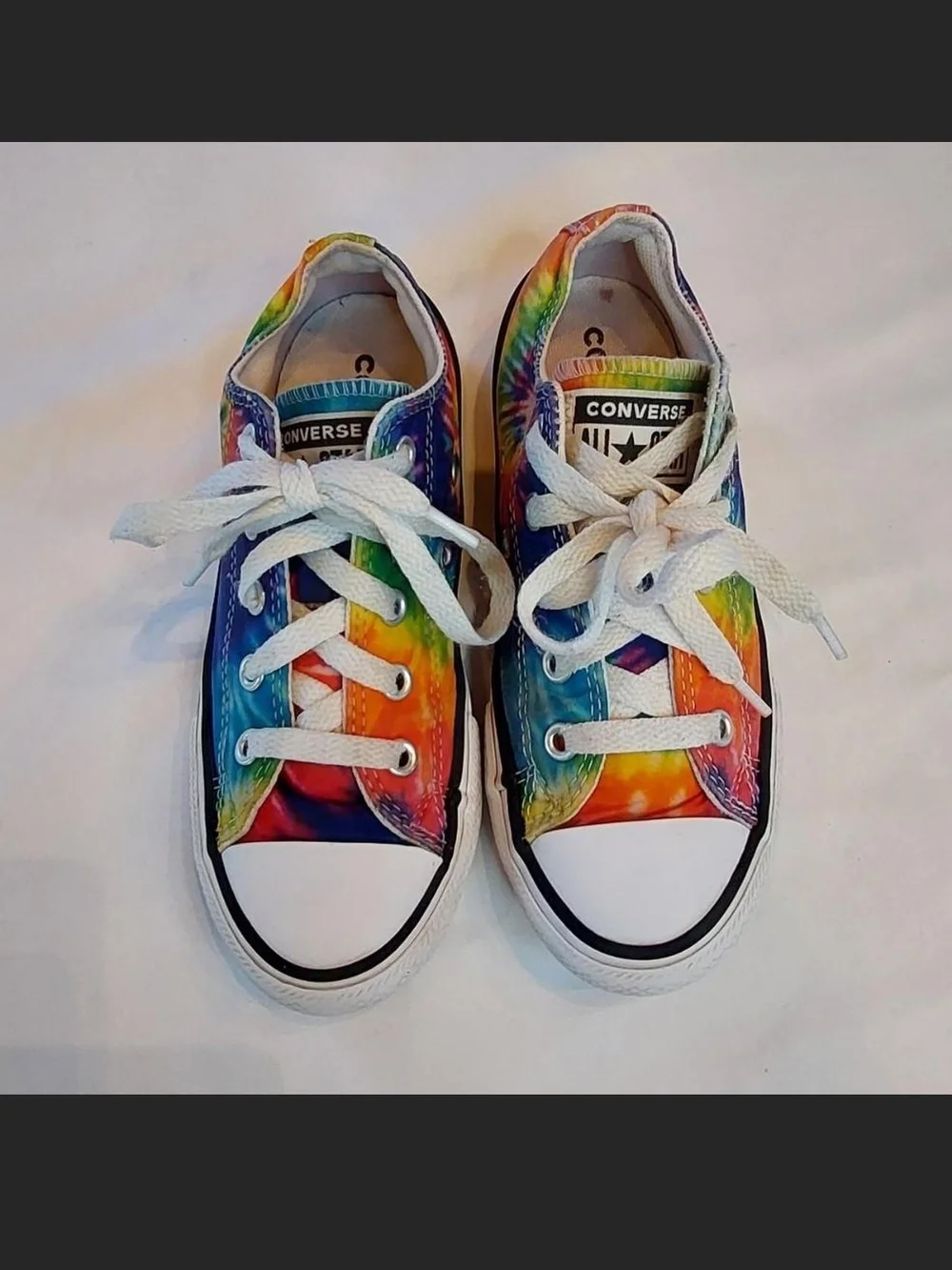 Converse Kids Chuck Taylor All Star Low Top Tie-Dye Sneakers Size 13
